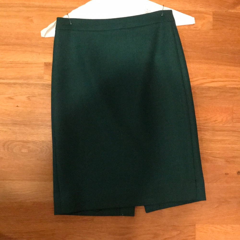 Green Jcrew Pencil Skirt